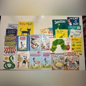 Children’s Book Collection Lot of 25 Eric Carle Dr Seuss Amelia Bedelia Like New